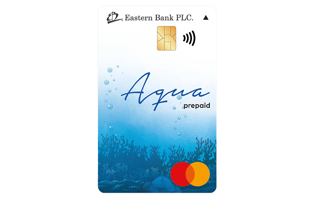 ইবিএল মাস্টারকার্ড আকুয়া প্ল্যাটিনাম ভার্টিকাল প্রিপেইড